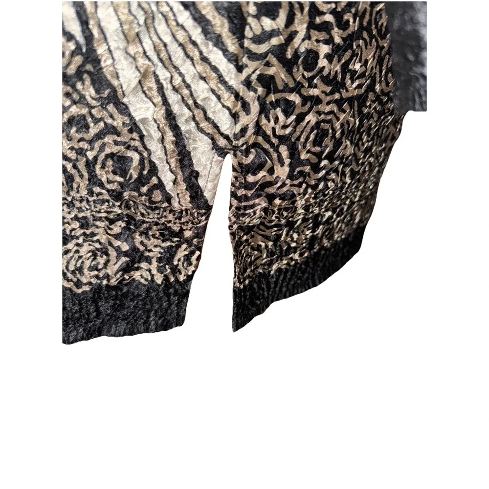 Travelers Collection by Chicos blazer cardigan black gold ivory open front women